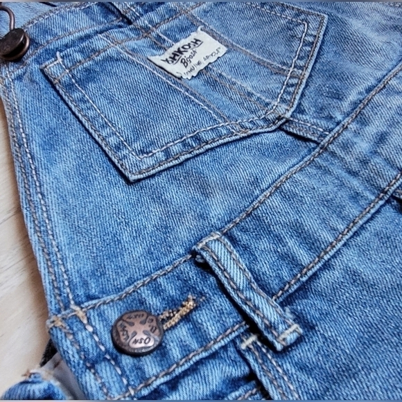 VINTAGE OSHKOSH b'gosh jeans overall butterfly 18 months - Picture 3 of 9